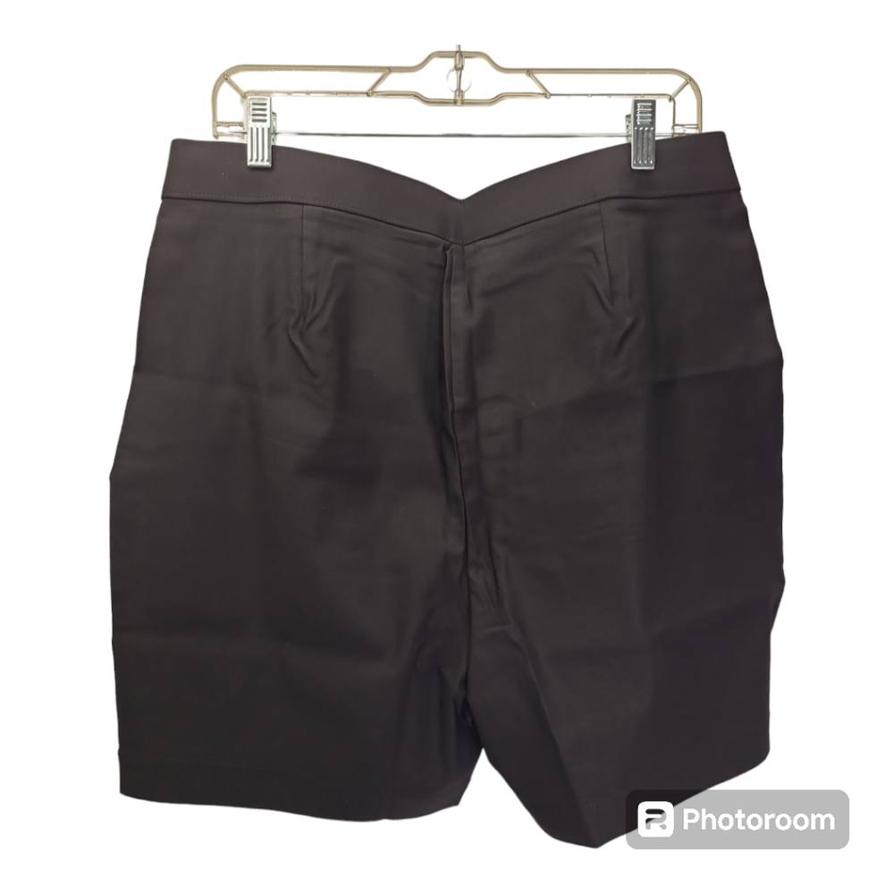 Rafaella Ladies Stretch Bermuda Black Shorts Size 14 New - Picture 2 of 11
